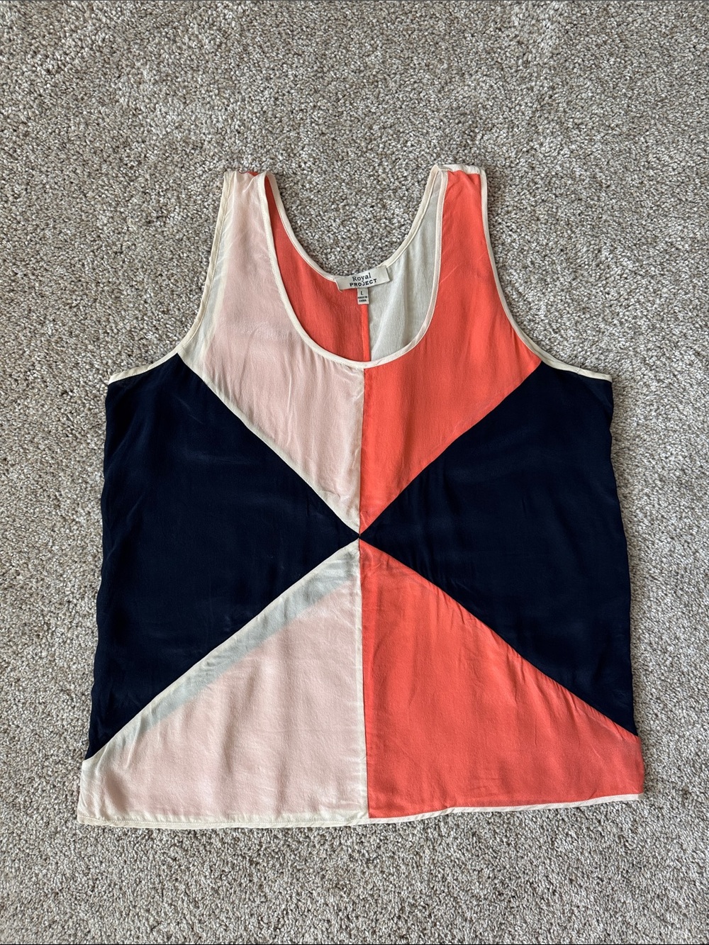 Royal Project Color Block Tank Top